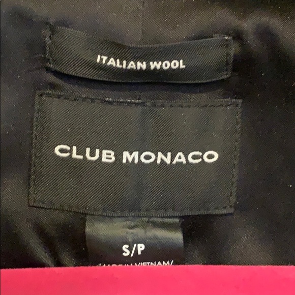 Club Monaco Wayland Coat with leather sleeves - Picture 4 of 7